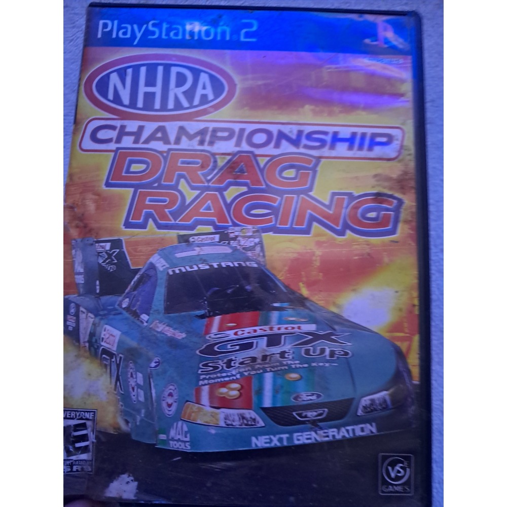 NHRA Championship Drag Racing Sony PlayStation 2 PS2 SLUS 21114 Racing Game